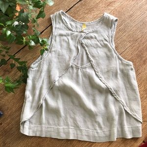 Free People light green top